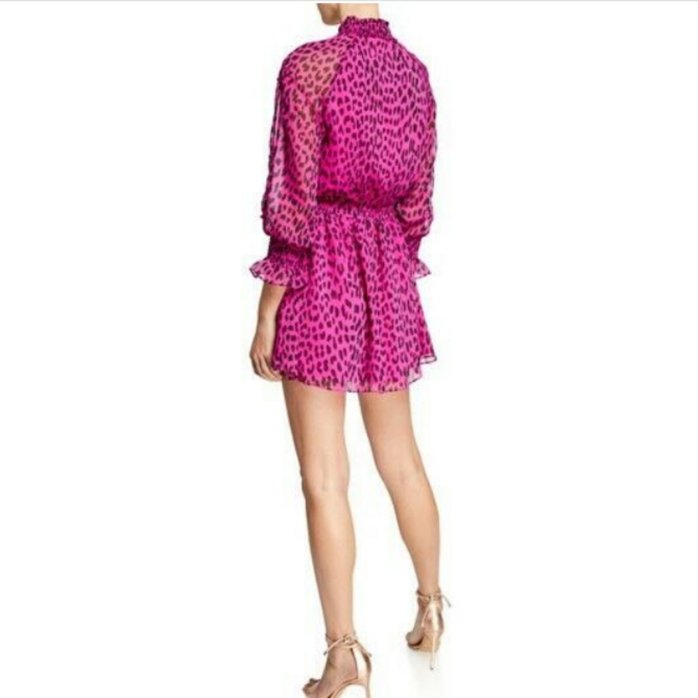 NEW RACHEL Rachel Roy Lucky Leopard Ruffled Dress - Picture 2 of 8